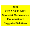 Detailed answers 2024 VCAA VCE NHT Specialist Mathematics Examination 1